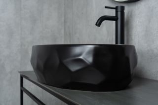 Раковина Gid Bm9030wx 53385 накладная черная матовая 60x40x15